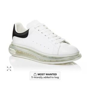 Alexander McQueen White and Black Sneakers